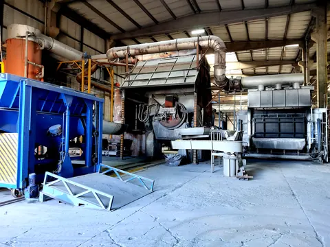 GKR Metal production hall with melting furnaces