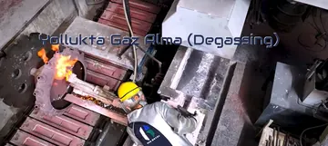 Degassing in the launder